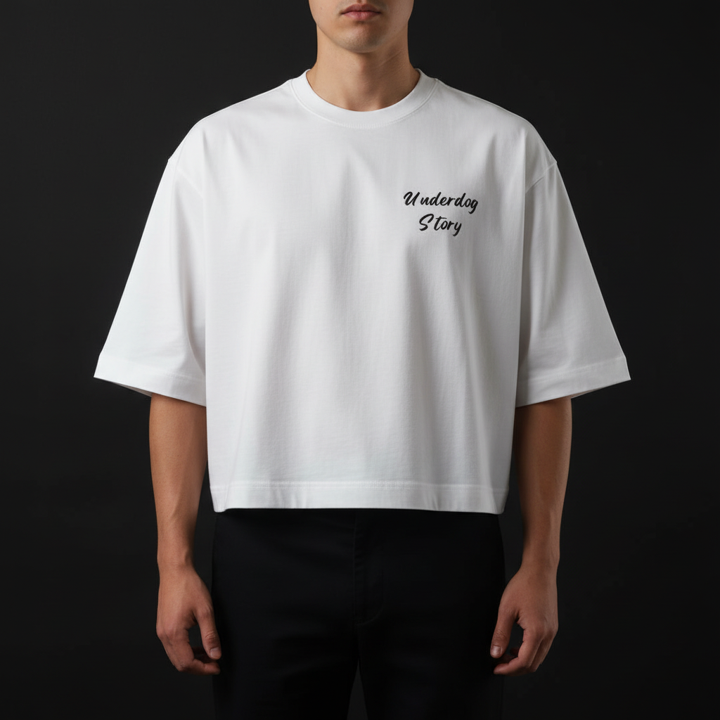 cropped oversized t-shirt