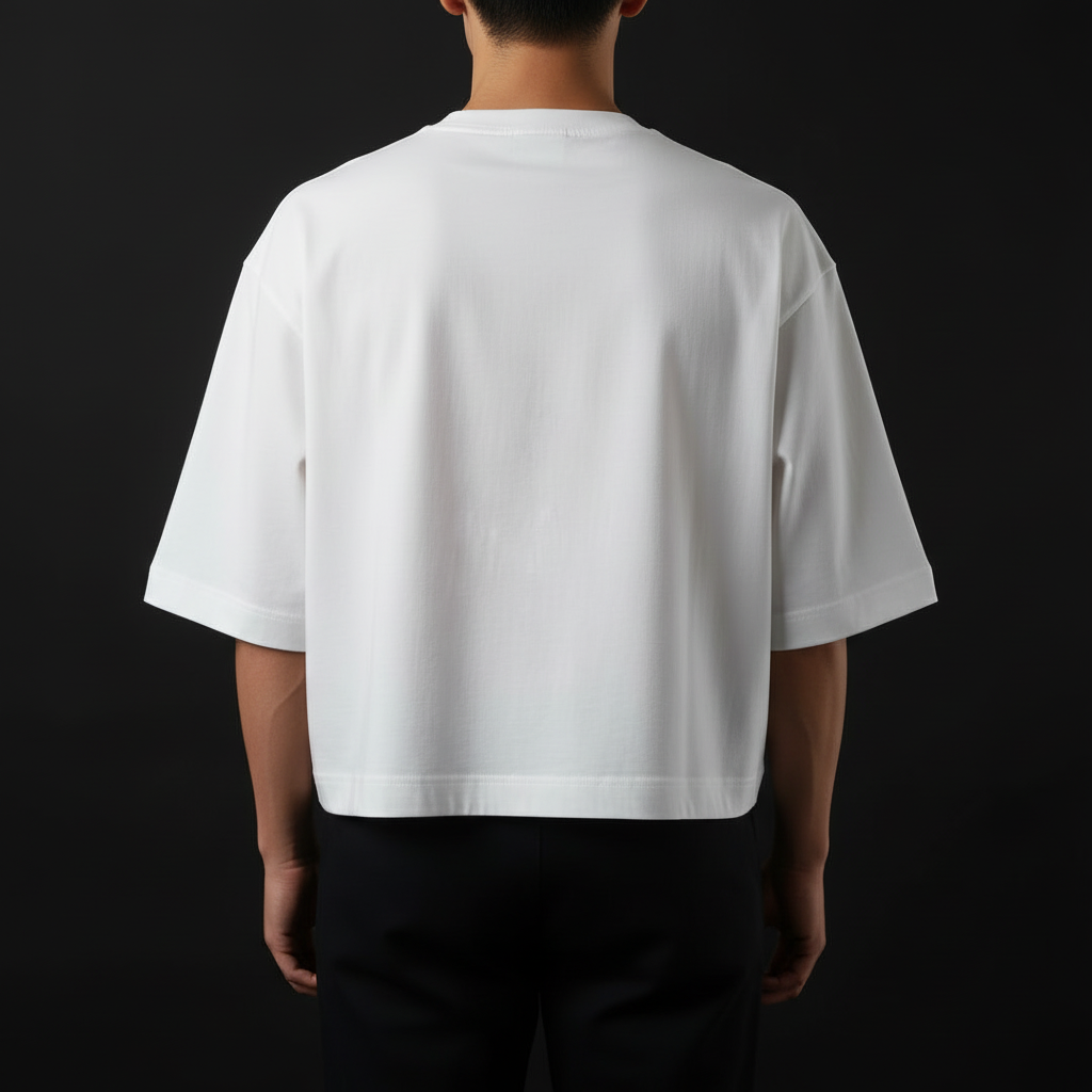 cropped oversized t-shirt